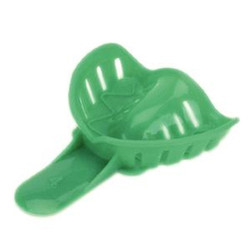 Excellent-Colors Ortho Impression Trays - Perforated #4 Adult Small Upper Green