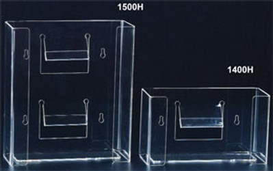 Plasdent Clear Acrylic Single Horizontal Glove Box Holder/Disperser, 10'W x 5