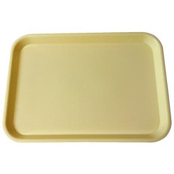 Plasdent Set-up Tray Flat Size B (Ritter) - Yellow, Plastic, 13-3/8' X 9-5/8' X