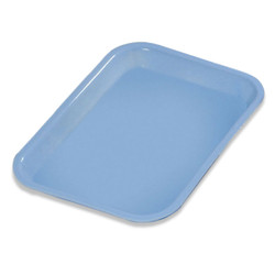 Plasdent Flat Tray, Size F (Mini) - Pastel Baby Blue, Plastic, 9-5/8' x 6-5/8'