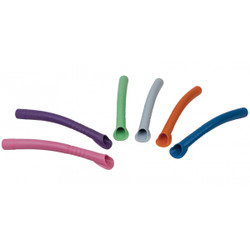 EUVAC 140mm (Adult) Suction Tips Assorted Colors. 12/Bag. Tips have a 25&deg; bend