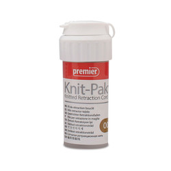 Knit-Pak Size #00 Knitted Plain Retraction Cord, Non-impregnated 100' Cotton