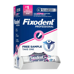 Fixodent Professional Denture Adhesive Cream Patient Sample, 0.35 oz., 50/Box