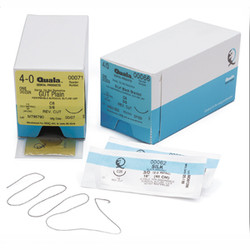 Quala 5/0, 18' Chromic Gut Suture with C-3 Reverse-cutting 13mm Needle