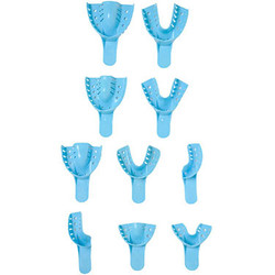 Safe-Dent Impression Trays #10 Anterior Lower, 12/Bag. Disposable Perforated