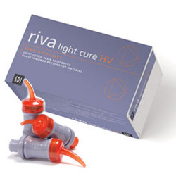 Riva LC HV A3.5 Caps 50/Bx. Light Cured, High Viscosity Resin Reinforced Glass