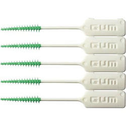 GUM Soft-Picks Original, Green 72 Pk/Bx. Tapered design with flexible and soft