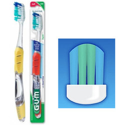 GUM Technique Complete Care Toothbrush - Compact Head, Soft Bristles 12/Pk