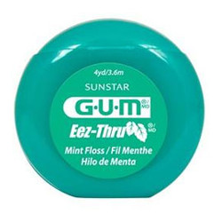 GUM Eez-Thru Floss Mint 4 yd 144/Bx. Made from a special PTFE material