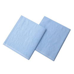 Tidi Blue Ultimate Drape Sheets, 40' x 90', 3 Ply Tissue/Poly/Tissue, Box of 50