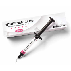 Estelite Bulk Fill Flow A2 Composite 3.0 g Syringe,10 Dispensing Tips & shade