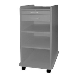 TPC Utility Mobile Cabinet -Grey. Dimensions: 14.5'W x 16'D x 32'H