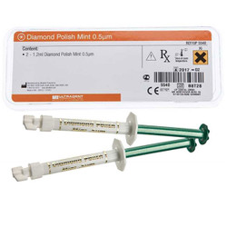 Ultradent Diamond Polishing Paste - Mint, 0.5 micrometer, 2 - 1.2 ml (1.41 g)