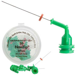 NaviTip Delivery Tips - 30ga 27mm Green, 20/Pk. Controlled delivery