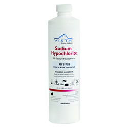 Vista 3% Sodium Hypochlorite - 16oz (480mL) Bottle. For the debridement