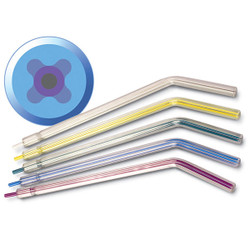 Crystal Tips Rainbow Bulk Pack 1500/Pk. Disposable Air-Water Syringe Tips