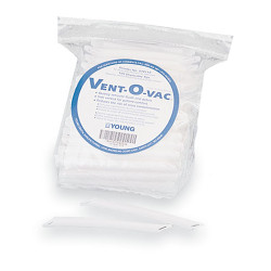 Vent-O-Vac 5' Disposable HV Evacuators, 2 Vented Ends 100/Bag.