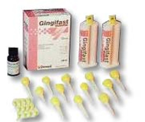 Gingifast Rigid - Silicone Removable Gingival Mask: 2 - 50 mL Cartridges, 12