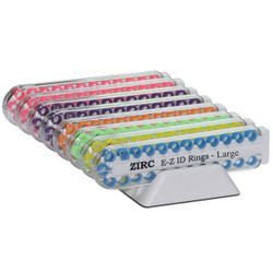 E-Z ID Instrument Rings, Large 1/4' 200/Pk. - VIBRANT Kit. Includes: 2 of Each