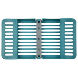 Compact Cassette Teal 4' x 7' x 5/8', Multi-Instrument Sterilization, Holds 8