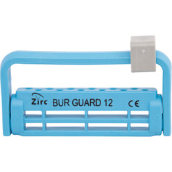 Steri-Bur Guard 12 Hole Bur Holder - Neon Blue, Fits LA, FG and HP Burs