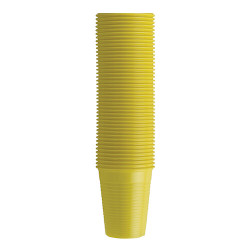 Monoart Plastic Cups Yellow, 200 ml, 100/Packg.