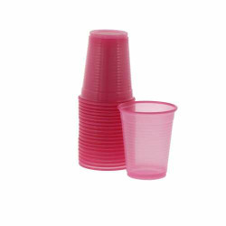 Monoart Plastic Cups Fuchsia, 200 ml, 100/Packg.