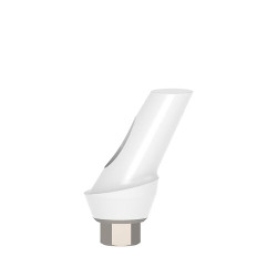 Esthetic Zirconium Abutment Titanium Base 25° Angulated, 1 mm x 11 mm