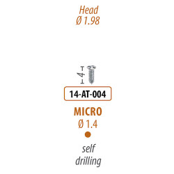 Screws and Tacks 1.4 mm x 4 mm, Micro Auto-Screw