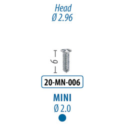 Screws and Tacks 2.0 mm x 6 mm, Mini Screw