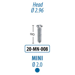 Screws and Tacks 2.0 mm x 8 mm, Mini Screw