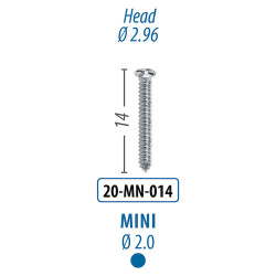 Screws and Tacks 2.0 mm x 14 mm, Mini Screw