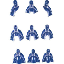 Crystal Disposable Impression Trays Full Arch Upper, Small, Perforated, 12/Packg.