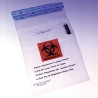 Safe-T-Bags Instant Seal Dual Pocket, 6"  x 10", 250/Packg.