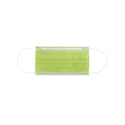 Monoart Face Masks ASTM Level 1 Lime, 50/Box