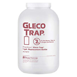 Gleco Trap System 9_" Tall Replacement Bottles, 128 oz., 4/Box