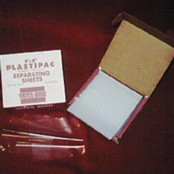 Plastipac Separating Film 5" x 5" Sheets, 1000/Pkg.