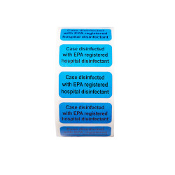 Infection ControlLab Case Disinfectant Labels Lab Case Disinfectant Labels, 100/Roll