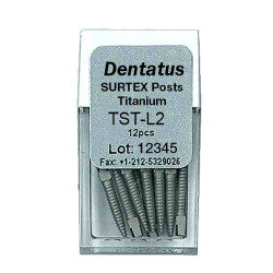 Surtex Titanium Post Refills L2, Long, 11.8 mm, 12/Pkg.