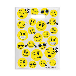 Specialty Scatter Bags Emoji, 7.5" x 10", 100/Pkg.