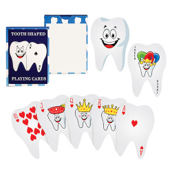 Playing Cards Tooth Shaped Playing Cards, 24/Pkg.