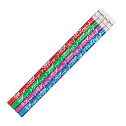 Smile Tooth Pencils Sparkle, 7.5", 48/Pkg.