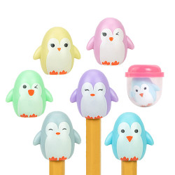 Toy Capsules 1", Penguin Pencil Topper Vending Capsules, 250/Pkg