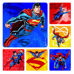 Assorted Stickers Superman Stickers, 100/Roll, PS606