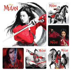 Assorted Stickers Mulan Live-Action, 100/Roll, PS693