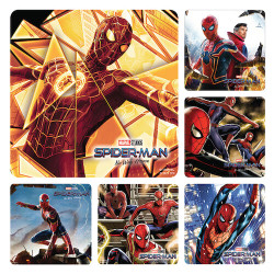 Assorted Stickers Spiderman 3-No Way Home, 100/Roll, PS728