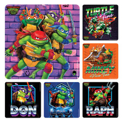 Assorted Stickers Teenage Mutant Ninja Turtles Mutant Mayhem, 100/Roll, PS764