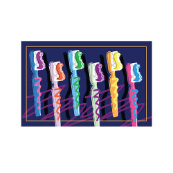 Assortment Toothbrushes 4-UP Cards, 200/Box, RC1437