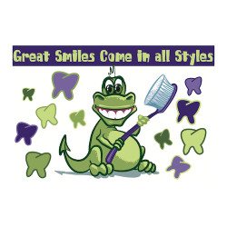 Great Smiles Come In All Styles Postcard Dinosaur Postcard, 250/Pkg., RC2416
