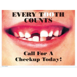 Every Tooth Counts Postcard Checkup Postcards, 250/Pkg., RC8021